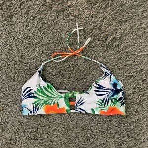 Floral bikini top
